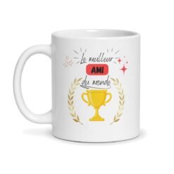 Mug « Le meilleur ami du monde » – coupe dorée pour votre pote de toujours – mug personnalisé