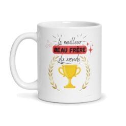 Mug « Le meilleur beau-frère du monde » – coupe dorée pour beauf préféré – mug personnalisé