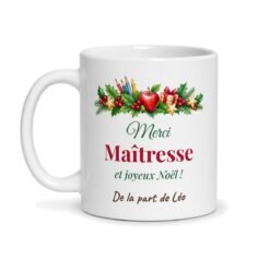 Mug Merci Maîtresse Noël personnalisé – mug personnalisé