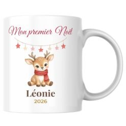 Mug Mon premier Noël personnalisé prénom – mockup du mug