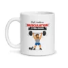 Mug musculation – mug blanc vu de face