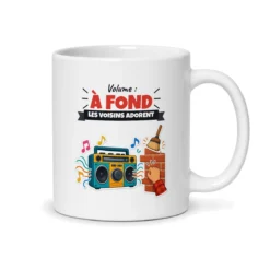 Mug musique – mug blanc vu du dos