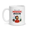 Mug musique – mug blanc vu de face
