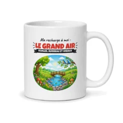Mug nature – mug blanc vu du dos