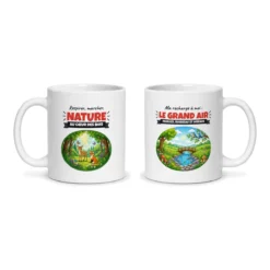 Mug nature – les deux faces du mug côte à côte