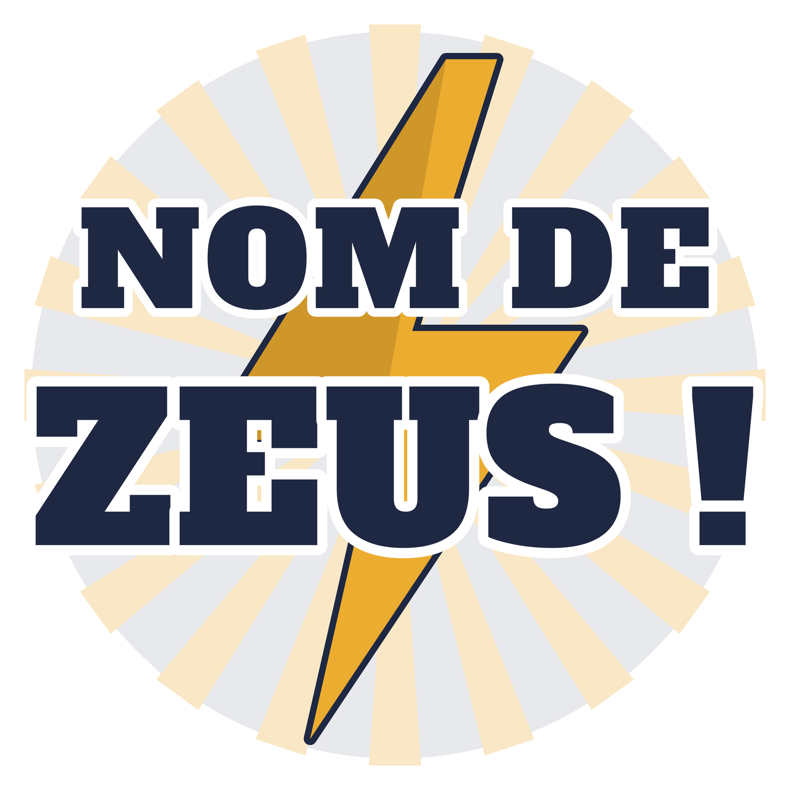 Mug nom de Zeus, visuel de la face avant