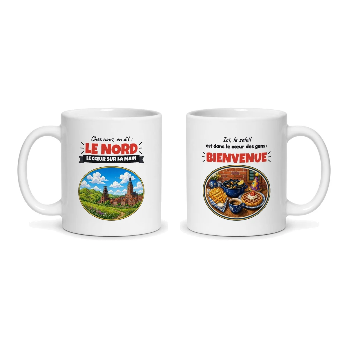 Mug Nord – les deux faces du mug côte à côte