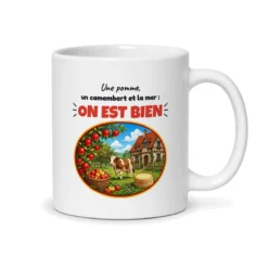Mug Normandie – mug blanc vu du dos