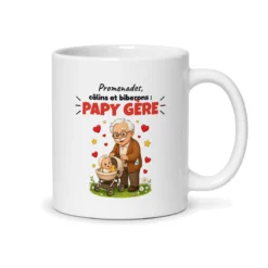 Mug nouveau papy – mug blanc vu du dos