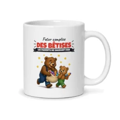 Mug nouveau tonton – mug blanc vu du dos