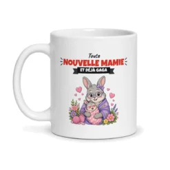 Mug nouvelle mamie – mug blanc vu de face