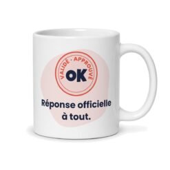 Mug Okayyy personnalisé, vue du dos