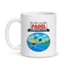 Mug padel – mug blanc vu de face