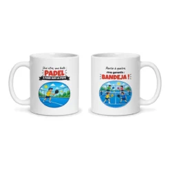Mug padel – les deux faces du mug côte à côte