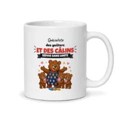 Mug papa gâteau – mug blanc vu du dos