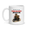 Mug papa motard – mug blanc vu de face
