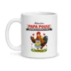 Mug papa poule – mug blanc vu de face