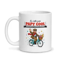 Mug papy cool – mug blanc vu de face