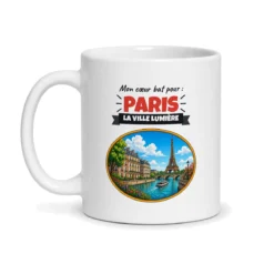 Mug Paris – mug blanc vu de face