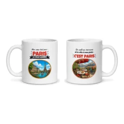 Mug Paris – les deux faces du mug côte à côte