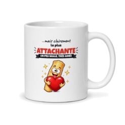 Mug « Pas la frite la plus dorée du cornet », vue du dos