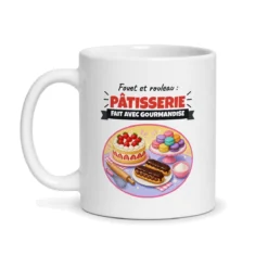 Mug pâtisserie – mug blanc vu de face