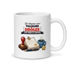 Mug Le Patron « C'est moi qui signe », vue du dos