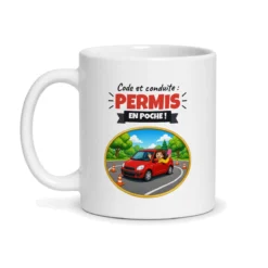 Mug permis de conduire – mug blanc vu de face