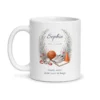 Mug prof de sport femme personnalisé prénom – mug blanc vu de face