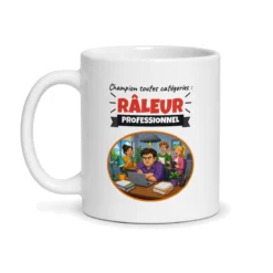 Mug râleur – mug blanc vu de face