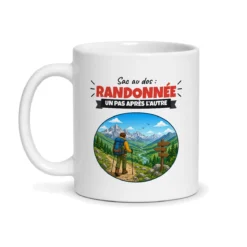 Mug randonnée – mug blanc vu de face