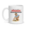 Mug retraite pétanque – mug blanc vu de face
