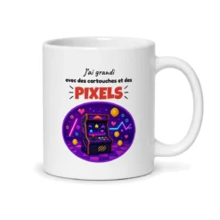 Mug rétro gaming – mug blanc vu du dos