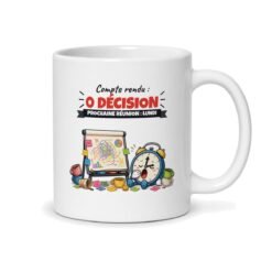 Mug « Cette réunion aurait pu être un mail », vue du dos