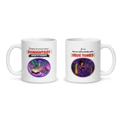 Mug romantasy – les deux faces du mug côte à côte