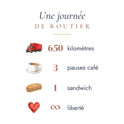 Mug routier personnalisé prénom – visuel imprimé face arrière