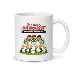 Mug rugby – mug blanc vu du dos