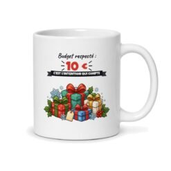 Mug Secret Santa, vue du dos