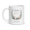 Mug secrétaire médicale personnalisé prénom – mug blanc vu de face