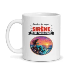 Mug sirène – mug blanc vu de face