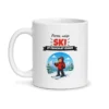 Mug ski – mug blanc vu de face