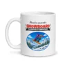 Mug snowboard – mug blanc vu de face