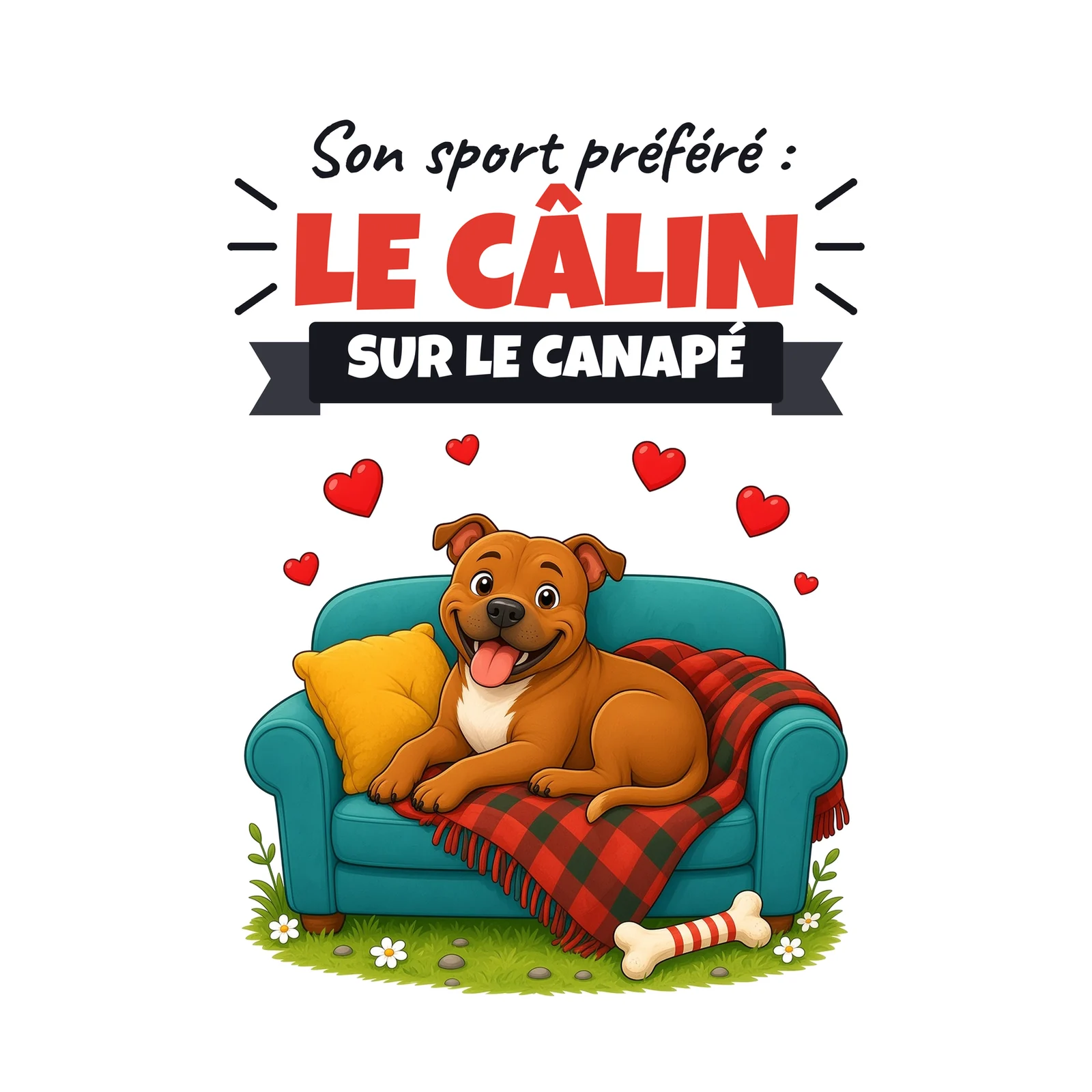 Mug staffie – visuel imprimé face arrière