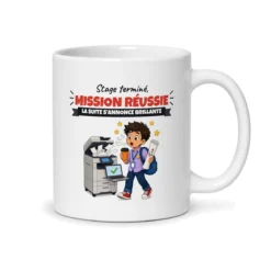 Mug stagiaire – mug blanc vu du dos