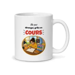 Mug sudoku – mug blanc vu du dos