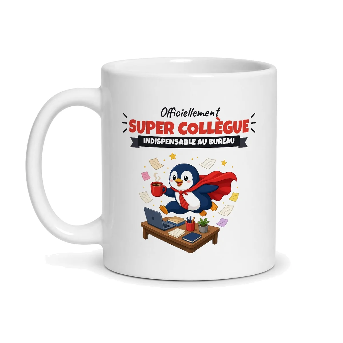 Mug super collègue – mug blanc vu de face