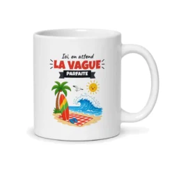 Mug surf – mug blanc vu du dos