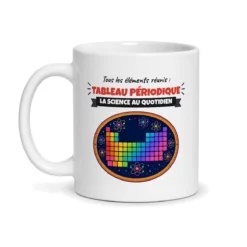 Mug tableau périodique – mug blanc vu de face