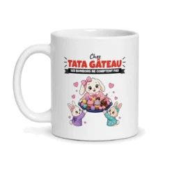Mug tata gâteau – mug blanc vu de face