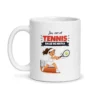 Mug tennis – mug blanc vu de face